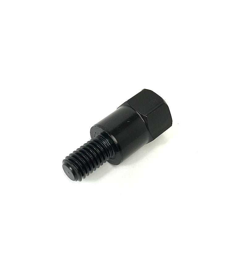 **BLACK** MIRROR ADAPTER RIGHT HAND THREAD 8MM MALE TO RIGHT HAND THREAD 10MM FEMALE (MODERN VESPA)