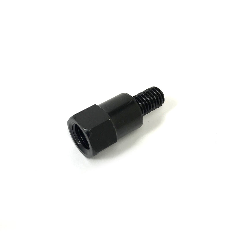**BLACK** MIRROR ADAPTER RIGHT HAND THREAD 8MM MALE TO RIGHT HAND THREAD 10MM FEMALE (MODERN VESPA)
