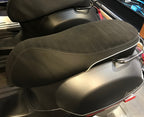COMPLETE SEAT HPE GTS SUPERSPORT 300 **TEXTURED BLACK  PLEATS W/WHITE PIPING** 2015-2020 (1B006393000C1)