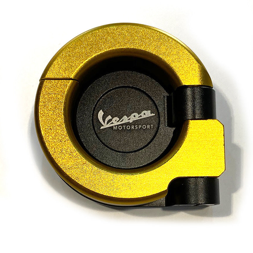 **GOLD & BLACK** CNC METAL FOLDING BAG HOOK VESPA S/GT/GTS/SUPER/GTV 2005-2022