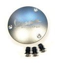 VESPA MOTORSPORT SILVER CNC MACHINED ALUMINUM CLUTCH NUT COVER