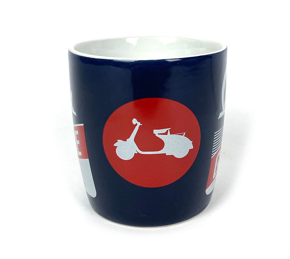 VESPA GARAGE CERAMIC COFFEE MUG 12 OZ MADE IN GERMANY
