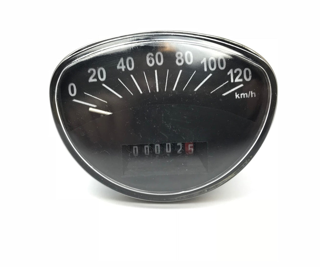 Black Face 120KM/H Speedo Vespa Rally/Sprint/Small Frame