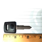 KEY BLANK SOME VESPA TOPCASE-SYM-KYMCO(SOME MODELS)-HONDA (OLDER) -**TYPE B** R/H CUT **SHORTER BLANK**