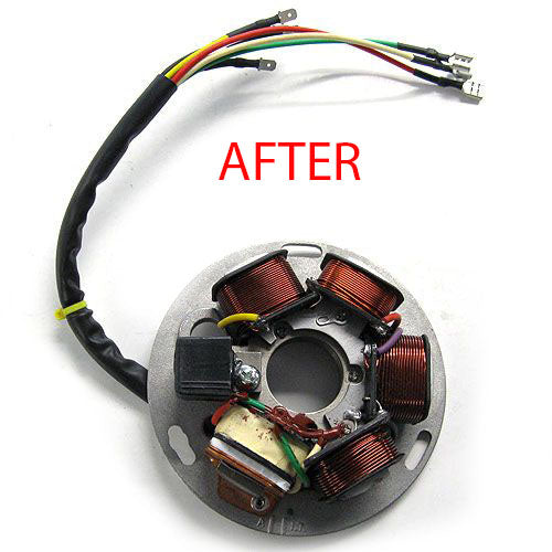 Vintage Vespa Stator Plate Re-Wiring