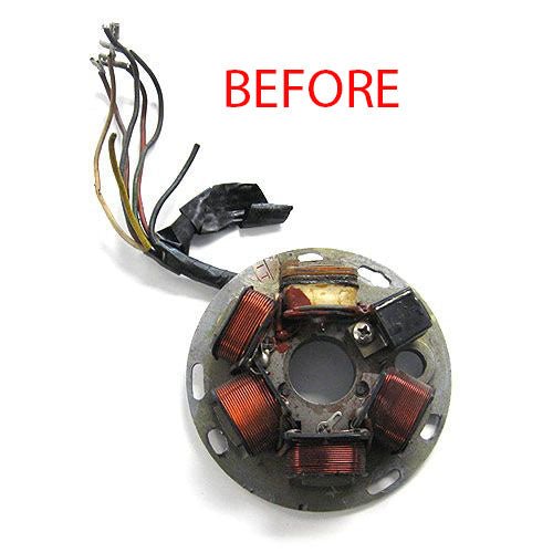 Vintage Vespa Stator Plate Re-Wiring