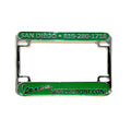 "VESPA MOTORSPORT" GREEN LICENSE PLATE FRAME