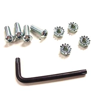 License Plate Tamper-Resistant Locking Hardware