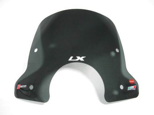 Vespa LX Small SMOKE Windshield by Faco