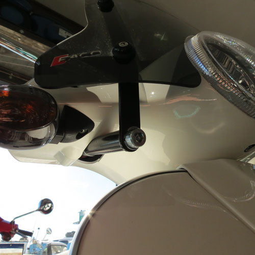 Vespa LX Small SMOKE Windshield by Faco