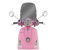 **NARROW** MID SIZE WINDSHIELD, SMOKE VESPA LX-FACO (13.25" tall x 19" Wide)