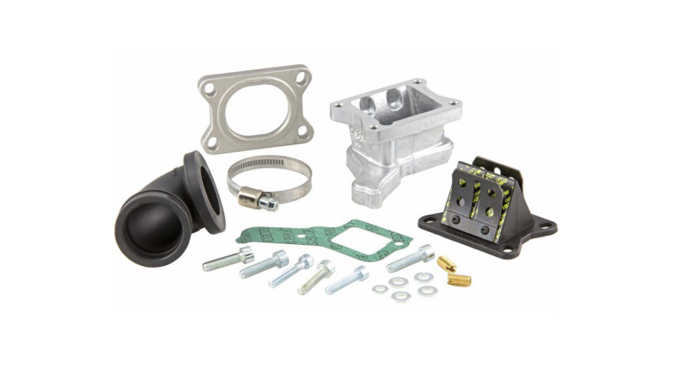 Malossi X360 Reed Valve manifold for Vespa Rally, P, and PX (2015896)