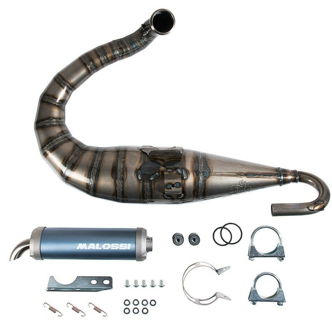MALOSSI MHR EXPANSION CHAMBER MUFFLER PIPE VESPA P200E PX200E VSX (3219182)