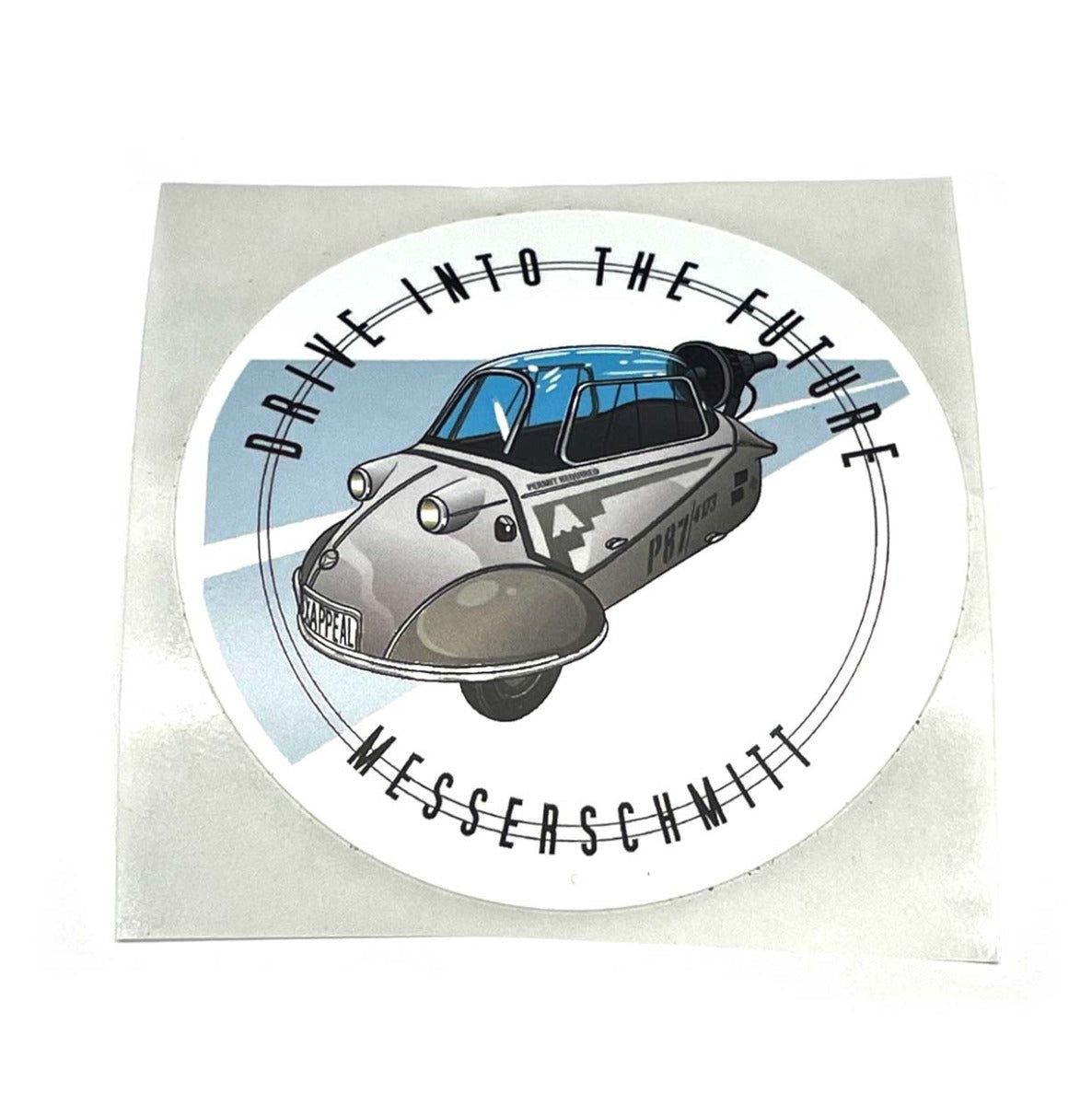 MESSERSCHMITT DRIVE INTO THE FUTURE 3" STICKER **CLOSEOUT**