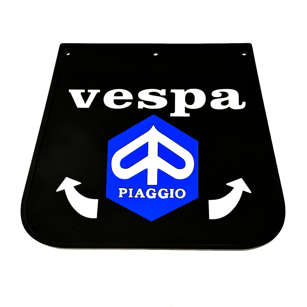 MUD FLAP VESPA W/HEXAGON PIAGGIO LOGO IN BLUE
