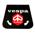 MUD FLAP VESPA W/HEXAGON PIAGGIO LOGO IN RED