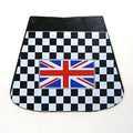 Mud Flap checkered W/Union Jack Flag
