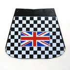 Mud Flap checkered W/Union Jack Flag