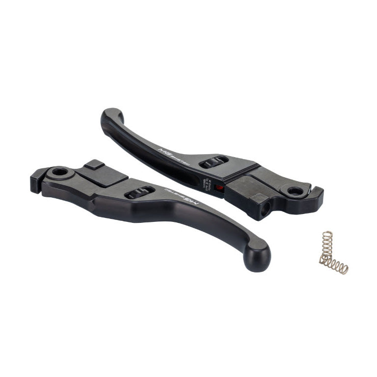 MG BIKETEC *SHORTY BLACK* LEVER PAIR LEFT & RIGHT VESPA GTS300 GTS310 HPE2 2023-