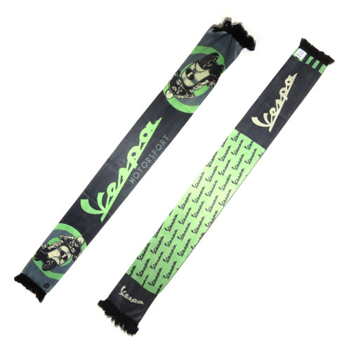 Green & Ivory w/ Scooter Pattern Vespa Motorsport Scarf