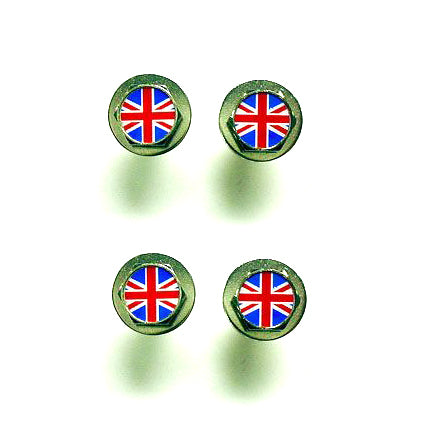 Union Jack License Plate Screws (Set of 4)