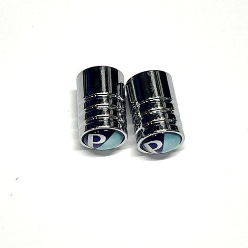 "PIAGGIO SHIELD" LOGO VALVE STEM CAPS **PAIR**