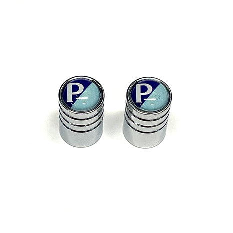 "PIAGGIO SHIELD" LOGO VALVE STEM CAPS **PAIR**
