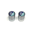 "PIAGGIO SHIELD" LOGO VALVE STEM CAPS **PAIR**
