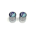 "PIAGGIO SHIELD" LOGO VALVE STEM CAPS **PAIR**