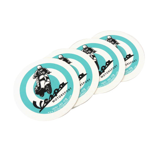 Vespa Motorsport Drink Coaster Set of 4