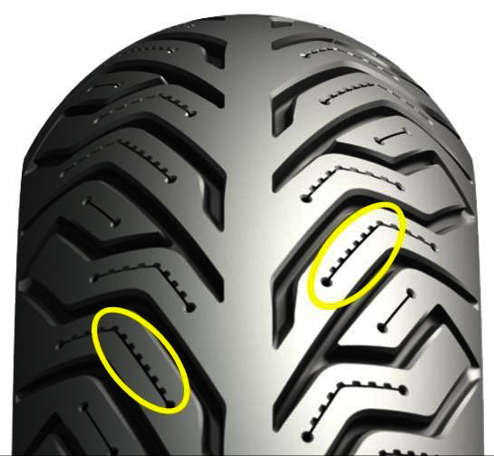 110/70x16 MICHELIN CITY GRIP 2 TIRE PIAGGIO BV200-350-500 FRONT (1C002115)