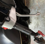 MIRROR PLUG (PAIR) CNC ALUMINIUM BLACK ANODIZED FOR GTS 300 PRIMAVERA SPRINT & PIAGGIO