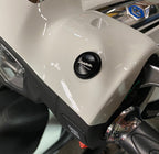 MIRROR PLUG (PAIR) CNC ALUMINIUM BLACK ANODIZED FOR GTS 300 PRIMAVERA SPRINT & PIAGGIO