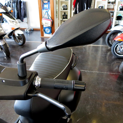BLACK Sport Style Mirrors PAIR for Vespa GTS 2006-2019 (adaptable to 2020-2022)
