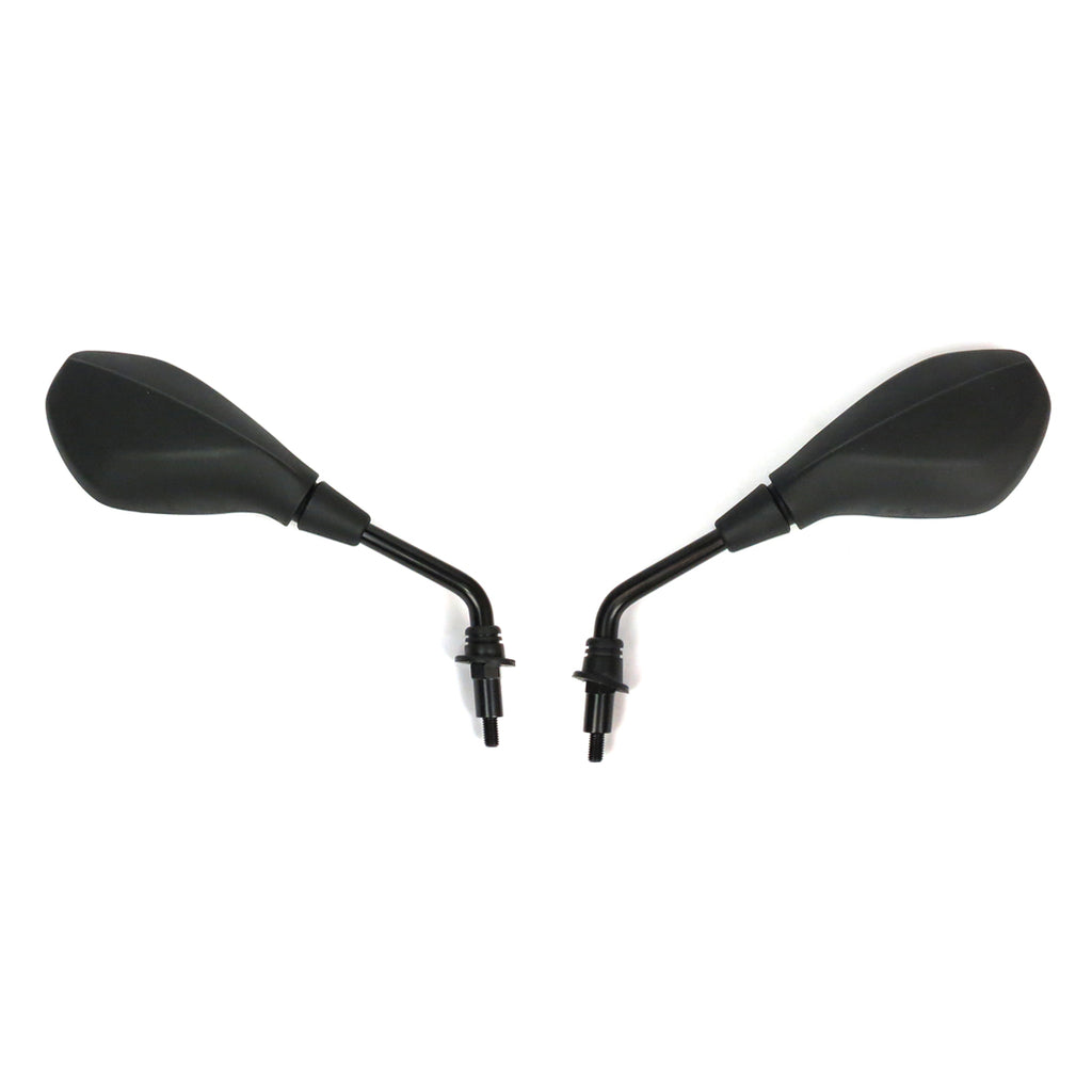 BLACK Sport Style Mirrors PAIR for Vespa GTS 2006-2019 (adaptable to 2020-2022)