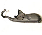 EXHAUST MUFFLER FOR ET2 50 CARBURETED AND OTHER PIAGGIO 2 STROKE ENGINES (NO HEAT SHIELD)
