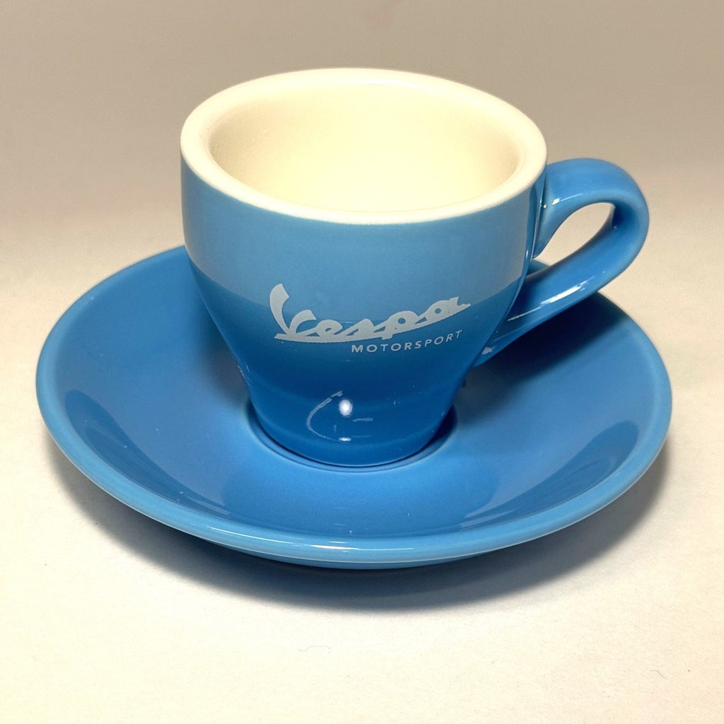 4 CUP SET VESPA MOTORSPORT ESPRESSO CUP & SAUCER SET