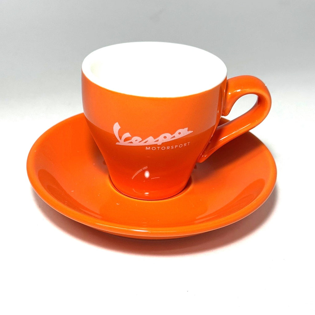 4 CUP SET VESPA MOTORSPORT ESPRESSO CUP & SAUCER SET