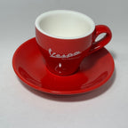 4 CUP SET VESPA MOTORSPORT ESPRESSO CUP & SAUCER SET