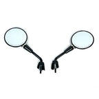 GLOSSY BLACK SHORTY MIRRORS PAIR (RIGHT AND LEFT) ROUND - SPRINT/PRIMAVERA (GTS HPE 2020-2022)
