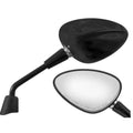 GLOSSY BLACK SHORT SPRINT MIRRORS PAIR 50/150 (ALSO FITS PRIMAVERA & GTS HPE 2020-2022)