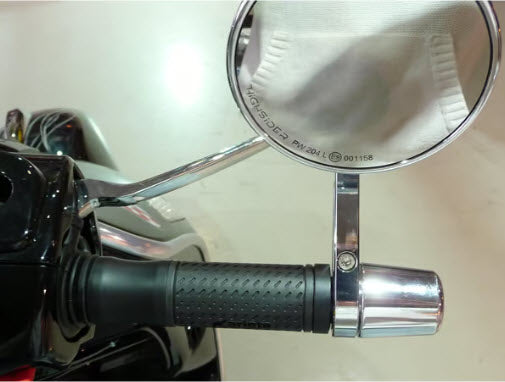 BAR END MIRROR MOUNTING WEIGHT SPACER 22MM EACH FOR MIRRORS THAT CLAMP AROUND THE HANDLE BAR