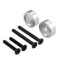 SILVER ANODIZED BAR END MIRROR MOUNTING WEIGHT SPACERS PAIR 29.8MM (FITS MIRRORS THAT CLAMP AROUND THE HANDLE BAR MV301018B)