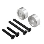 SILVER ANODIZED BAR END MIRROR MOUNTING WEIGHT SPACERS PAIR 29.8MM (FITS MIRRORS THAT CLAMP AROUND THE HANDLE BAR MV301018B)