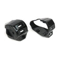 *GLOSSY BLACK METALLIC* EURO STYLE SWITCH COVER HOUSING VESPA PRIMAVERA SPRINT PAIR SET