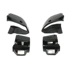 *GLOSSY BLACK METALLIC* EURO STYLE SWITCH COVER HOUSING VESPA PRIMAVERA SPRINT PAIR SET