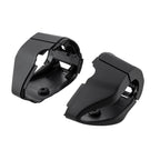 *MATTE BLACK* EURO STYLE SWITCH COVER VESPA PRIMAVERA SPRINT PAIR SET