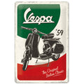 VESPA 1959 THE ORIGINAL ITALIAN CLASSIC METAL SIGN 8" X 12"