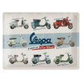 *MODEL TIME LINE CHART* VESPA METAL SIGN 12" X 16" MADE IN GERMANY
