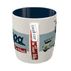 **VESPA MODEL CHART** 12oz COFFEE MUG RED/WHITE/BLUE